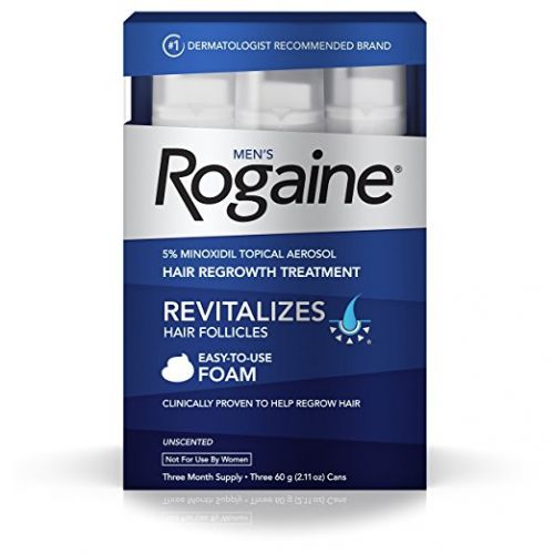 Men's Rogaine 5% Minoxidil Foam for Hair Loss