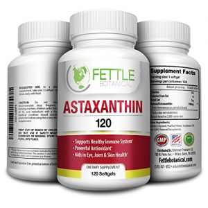 Astaxanthin 120 Softgels 10mg Supplement by Fettle Botanical