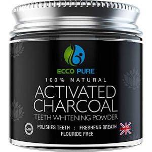 ECCO PURE Activated Charcoal Natural Teeth Whitening Powder