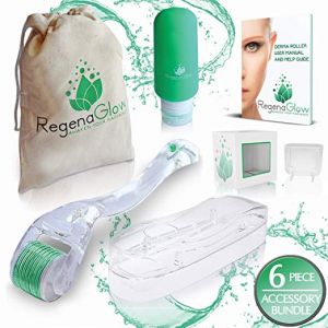 Derma Roller for Face and body - .25mm Microneedle Kit by RegenaGlow
