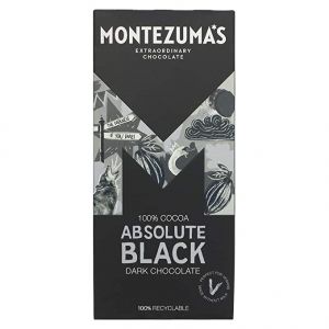 Montezuma's Extraordinary Chocolate 100% Cocoa Absolute Black Dark Chocolate