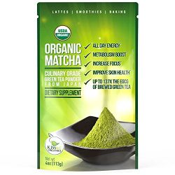 Kiss Me Organics - Organic Matcha Culinary Grade Green Tea Powder From Japan