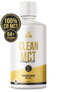 Clean MCT Oil: 100% Pure C8 Caprylic Acid Triglycerides