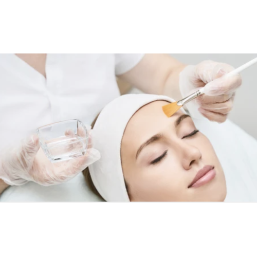 Chemical peel at dermatology office