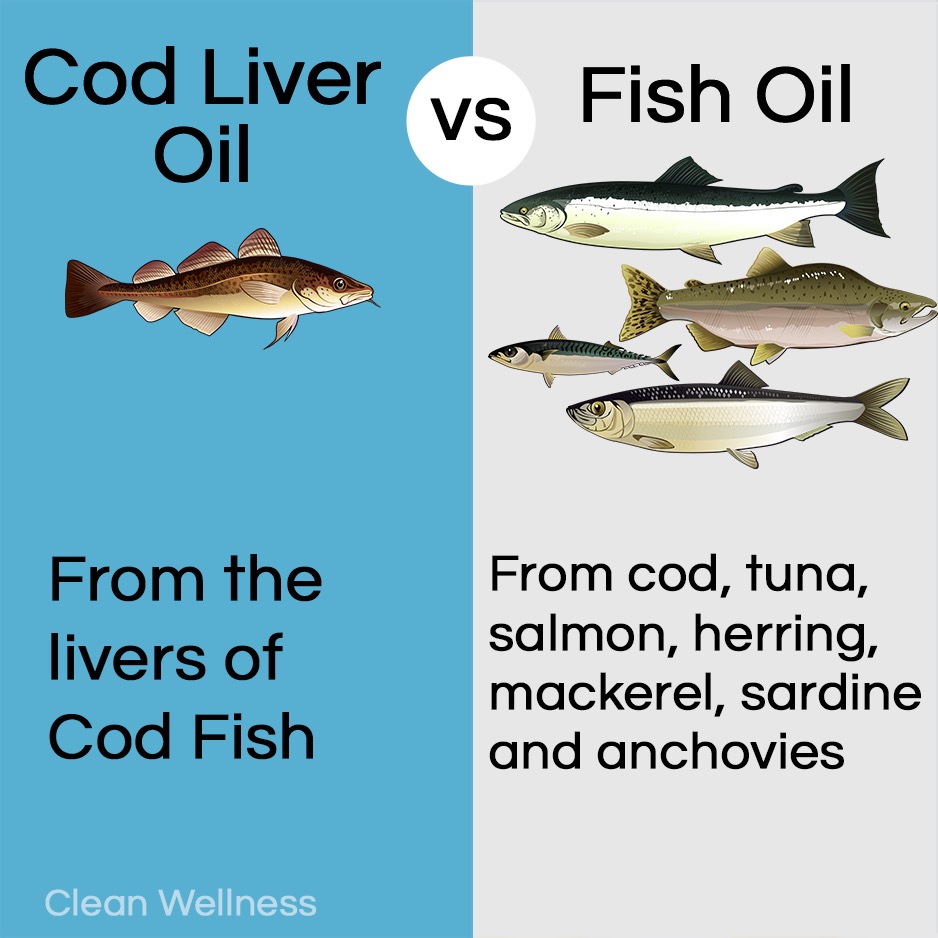 Cod Liver Oil vs Fish Oil Infographic